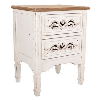 Mesita De Madera De Blanca 48x38x62