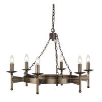lampara de arana cromwell 6 luces