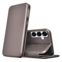 cool funda flip cover elegance plata para samsung galaxy s24  s25