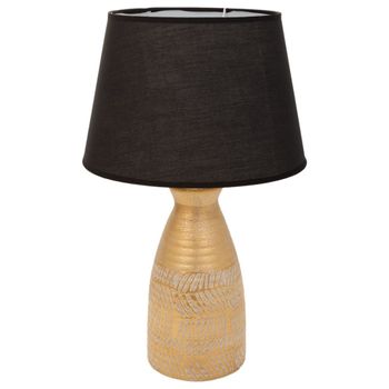 Lámpara de mesa de cerámica dorado 14,5x14,5x35,5