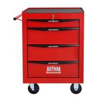 carro de herramientas - mueble para taller - acero - rojo y negro 60x33x775cm