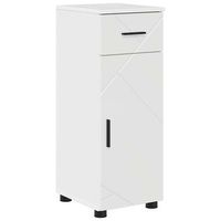 gabinete de bano  armario de bano con cajon con puerta brillante 30 x 35 x 80 cm