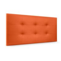 cabecero de polipiel capitone 105x60cm camas 105 - naranja