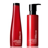 shu uemura art of hair color lustre sulfate free shampoo 300ml and conditioner 250ml