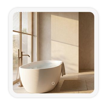 Espejo Top-2 70x70 Transparent 70x70 Led