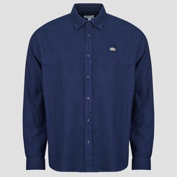 Lacoste Camisa manga larga Chemise en flanelle de coton regular fit para hombre