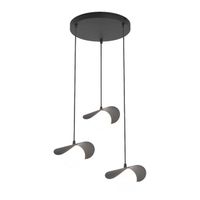 lampara colgante serelia negro 3 luces