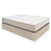 pack canape abatible round roble con colchon viscoelastico nova plus 135 x 190 cm