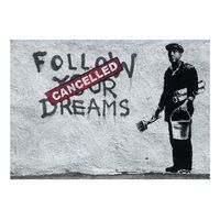 papel pintado 3d - dreams cancelled banksy 150x105 cm