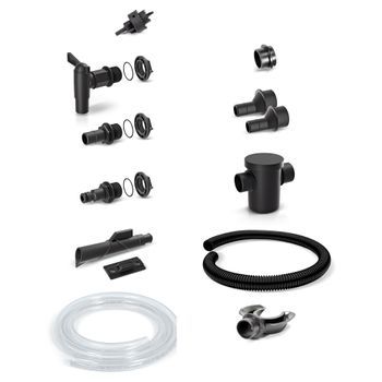 Set Accesorios Depósitos/barriles Agua Lluvia Icanset 7, 300x55x370mm