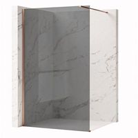 pared de la ducha rea flexi grey brush copper 80 grey