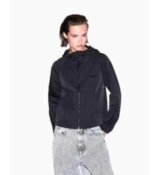A|X Armani Exchange para mujer. XW001430AF16613UC001 Chaqueta Cortavientos negro (M), Casual, Poliéster