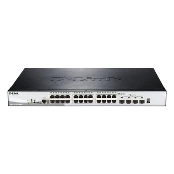 Switch D-Link DGS-1510-28XMP 24 Puertos Gigabit PoE+ 4 SFP+ Apilable L2/L3