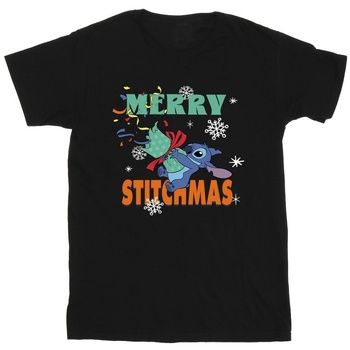 Disney Camiseta Merry Stitchmas para niña