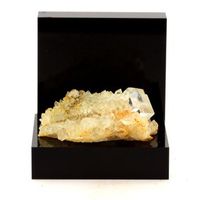 fluorita y cuarzo - pierre natural de francia langanac - coleccion de minerales raros  730 ct - certificado de autenticidad incluido  41 x 35 x 16