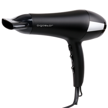 Aigostar Monique 32HIE – 2400W Secador profesional iónico 2 velocidades y 3 ajustes de temperatura, Plástico. Color Negro