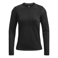 under armour seamless stride top de running mujeres-negro
