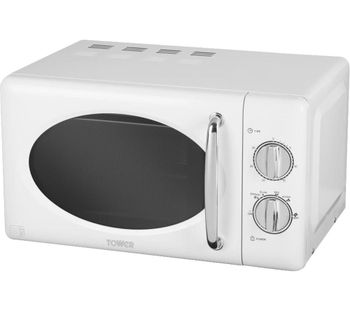 TOWER T24017 Solo Microwave - White, White