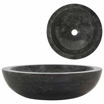 Lavabo De Baño Moderno | Lavabo 40x12 Cm Mármol Negro