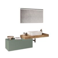 composicion bano 4 piezas venere robleverde salvia en mdf