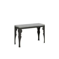mesa tipo libro 120x4590 cm paxon double cemento estructura antracita