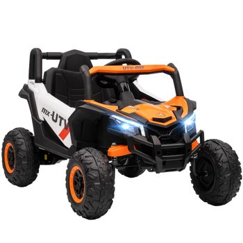 AIYAPLAY Coche Eléctrico Infantil UTV para Niños 12V con Licencia Kawasaki Teryx KRX 1000 Control Remoto Suspensión Trasera Rojo   Aosom España