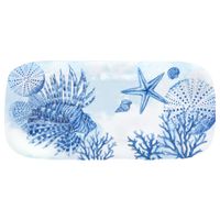 plato largo de melamina 375 cm en estampado coral