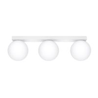 lampara de techo blanco acero alt 15 cm