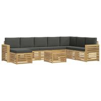 juegos de sofas madera de acacia solida vidaxl