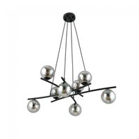 lampara colgante lotra grafito 8 luces