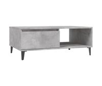 mesa de cafe - mesa de centro madera contrachapada gris hormigon 90x60x35 cm