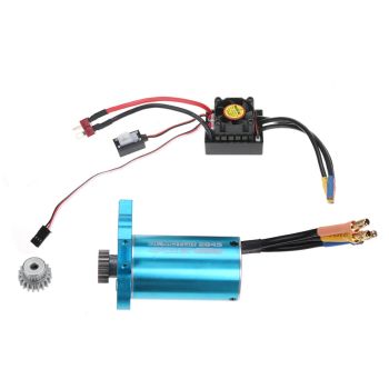 Wltoys 124017 V2 124018 124019 144001 Coche RC Mejorado Motor Brushless 2845 4300KV/ESC 45A 19T 0.7M Engranaje Piñón Pie