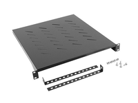 bandeja lanberg fija 1u 483x500 mm hasta 25 kg rack de 19 negro