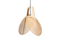 lampara techo mimbre natural 60x60x40 cm