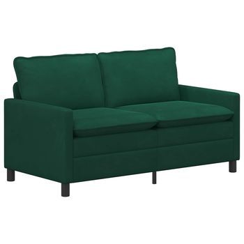 Sofá Verde Oscuro 156 X 81 X 87,5 Cm Terciopelo Vidaxl