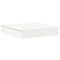 arenero con tapa madera maciza de pino blanco 111x111x195 cm vidaxl