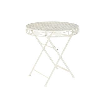 Mesa Comedor Metal 70x70x73 5,00 Blanco