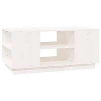 mesa de centro de madera maciza de pino blanco 90x49x405 cm