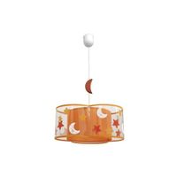 lampara colgante infantil naranja 1xe27 regulablex35cm