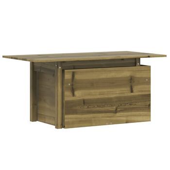Mesa De Jardín | Mesa De Exterior Madera De Pino Impregnada 100x50x75 Cm