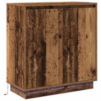aparador led madera envejecida 71 x 345 x 75 cm vidaxl