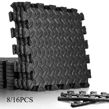 Estera de Yoga antideslizante de espuma para Fitness, almohadilla de protección para azulejos de suelo, equipo de Fitness, adecuada para Fitness en interiores, 8/16 Uds.