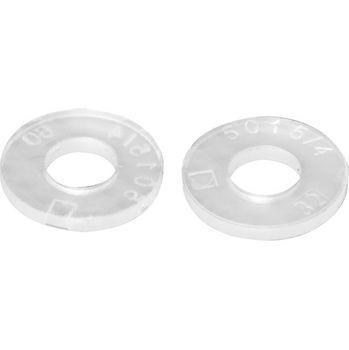Arandela transparente d.10xal.1mm con agujero de d.4,3mm, en polietileno