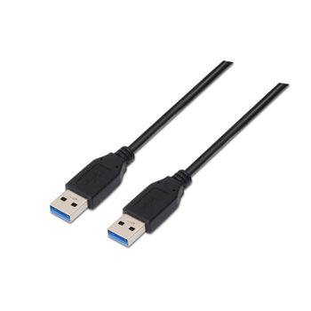 Nanocable Cable USB 3.0 Tipo A/A Macho/Macho 1m Negro