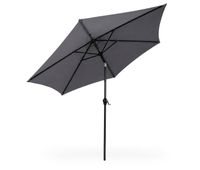 sombrilla de jardin orient con inclinacion ajustable en color gris oscuro