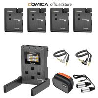 comica boomx-u qua uhf microfono lavalier inalambrico solapa inalambrica de 24 canales para camara dslr videocamara smartphone