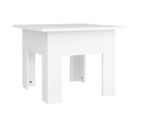 mesa de cafe - mesa de centro madera contrachapada blanco 55x55x42 cm