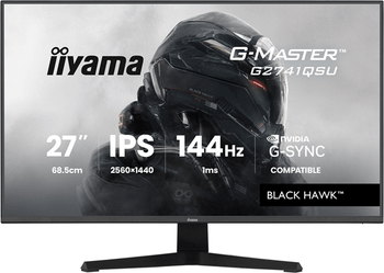 MONITOR IIYAMA 27 PULGADAS RESOLUCION WQHD (2560X1440), PANEL IPS, 1 MS (MPRT), 75 HZ, BRILLO 250, CONTRASTE 1000:1, HDMI, DISPLAYPORT, USB HUB, ALTAV