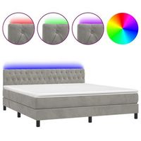 cama tapizada 203x180x88 cm espuma - gris