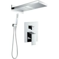 conjunto de ducha empotrada monomando niagara cromada cromado